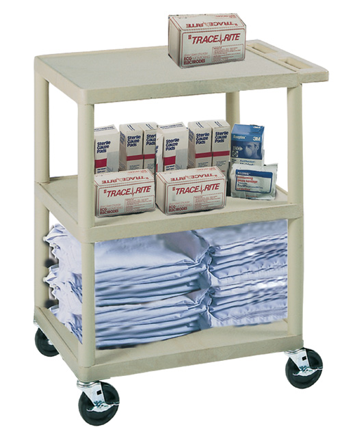 Plastic Utility Cart 3-Shelf HE34
