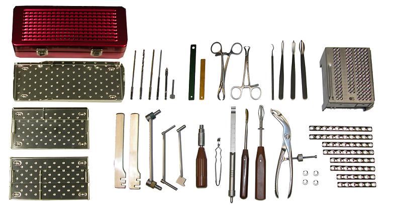 Mini Fragment Set Red Case - Swiss Style (not Synthes)