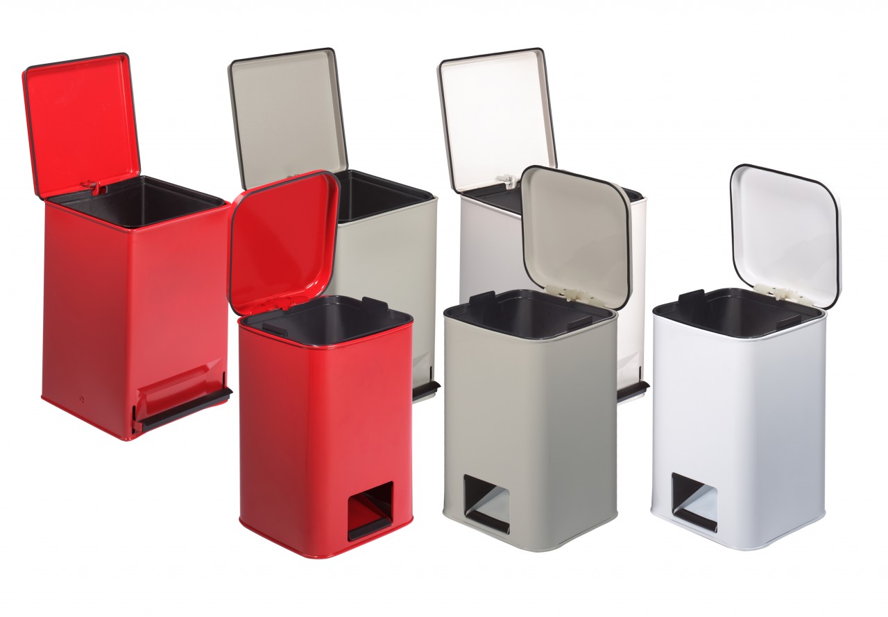 Waste Can Small Square Steel 35269