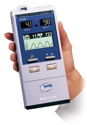 Nellcor N-85 Handheld Capnograph/Pulse Oximeter