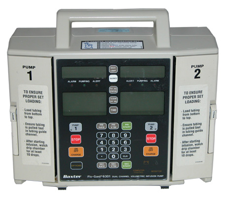 Baxter Flo-Guard 6301 Dual Channel Volumetric Infusion Pump